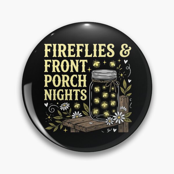 Item preview, Fireflies Front Porch Nights Mason Jar Country designed and sold by SiarheiYur.