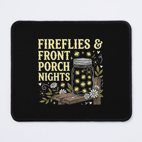 Item preview, Fireflies Front Porch Nights Mason Jar Country designed and sold by SiarheiYur.