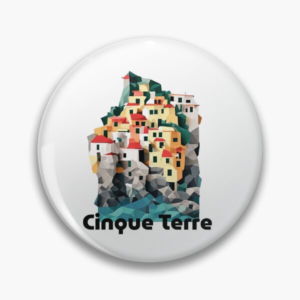 Item preview, Cinque Terre Italy Travel Poster - Abstract Italian Coastal Architecture Art designed and sold by OzzFrequency.