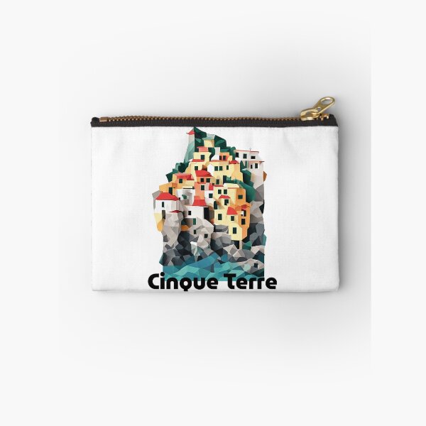 Item preview, Cinque Terre Italy Travel Poster - Abstract Italian Coastal Architecture Art designed and sold by OzzFrequency.