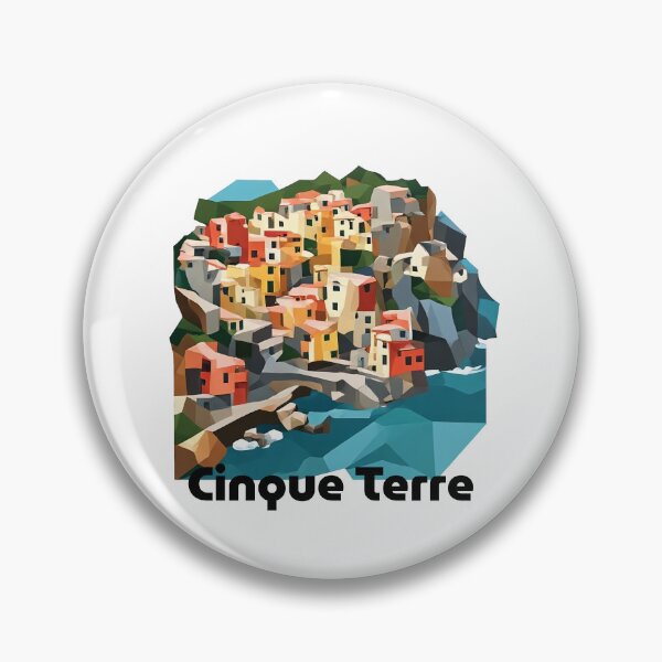 Item preview, Cinque Terre Italy Travel Poster - Abstract Italian Coastal Architecture Art designed and sold by OzzFrequency.