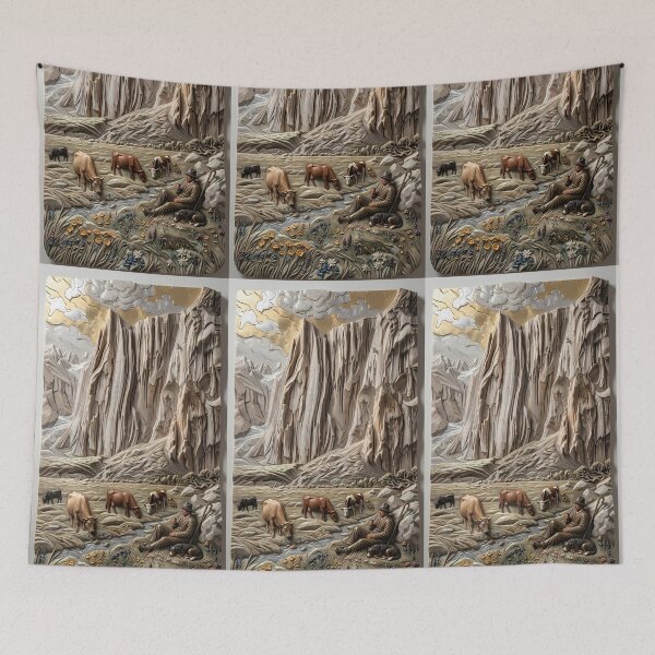 Item preview, Majestic Mountain Herd and Shepherd designed and sold by MByunArt.