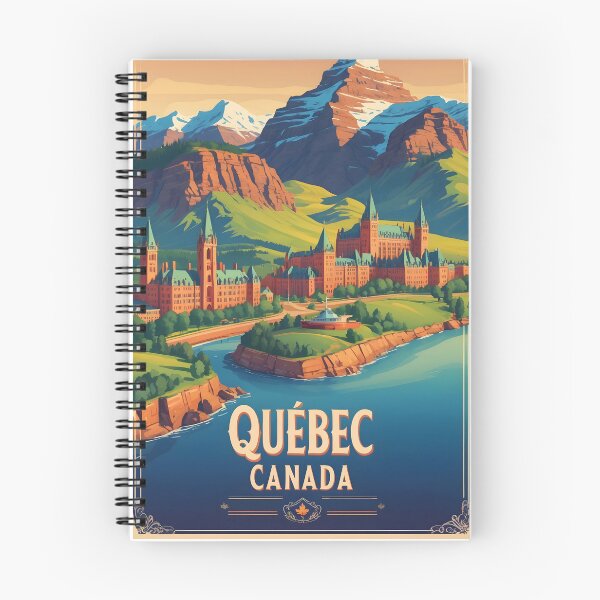 Item preview, Quebec Canada Vintage Travel Tourism designed and sold by TravelersGems.