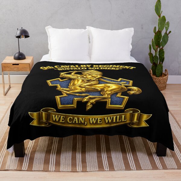 Item preview, 9th Cavalry Regiment - BUffalo Soldiers - DUI - We Can, We Will 3D Enhanced designed and sold by Military Insignia Products.