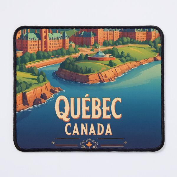 Item preview, Quebec Canada Vintage Travel Tourism designed and sold by TravelersGems.