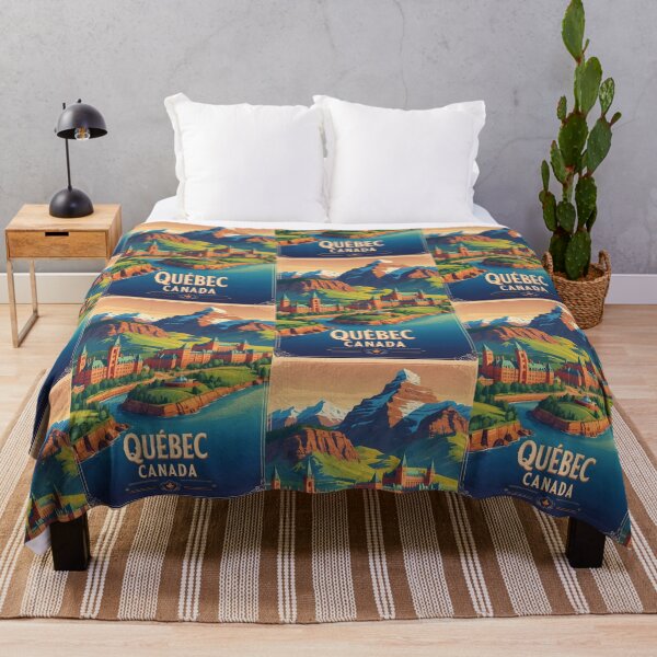 Item preview, Quebec Canada Vintage Travel Tourism designed and sold by TravelersGems.