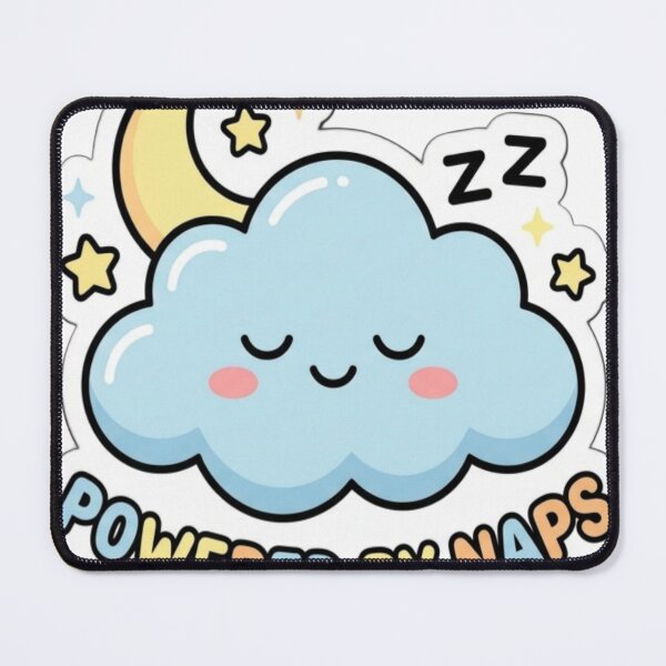 Item preview, Powered by Naps Sticker | Cute Sleepy Cloud | Kawaii Sleep Lover Gift designed and sold by AdityaShop18.