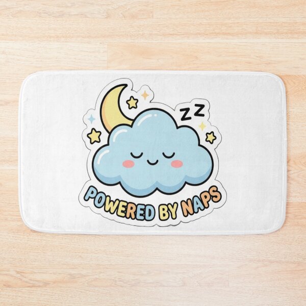 Artikelvorschau, Mit dem Sticker „Powered by Naps“ | Niedliche Schlafwolke | Kawaii-Geschenk für Schlafliebhaber entworfen und verkauft von AdityaShop18.