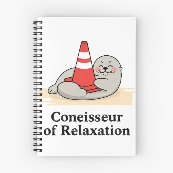 Item preview, Funny Seal Hugging Traffic Cone Cute Cartoon T-Shirt Design designed and sold by Evv_u.