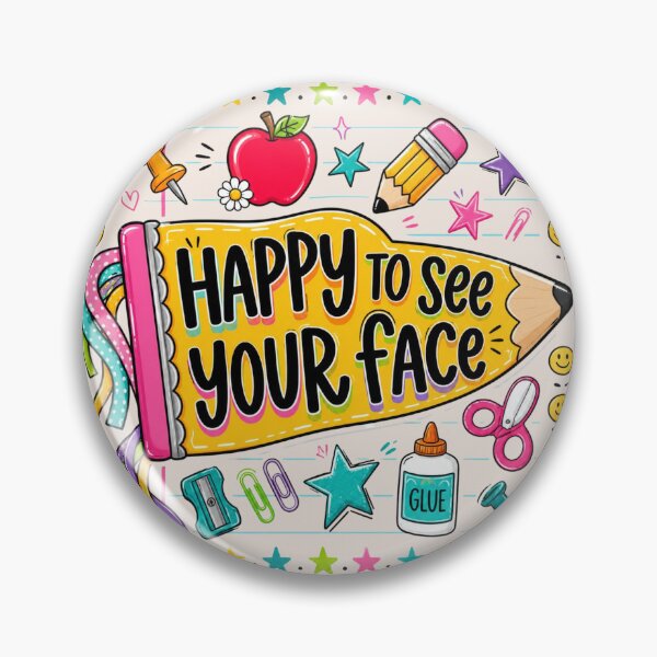 Item preview, Happy To See Your Face, Pennant Flag Teacher, First Day Of School, Back To School Teacher Gift, Elementary Teacher designed and sold by Sprinkle12345.