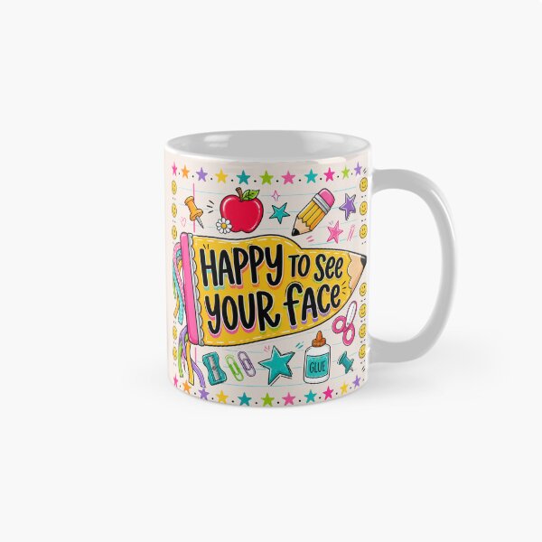 Item preview, Happy To See Your Face, Pennant Flag Teacher, First Day Of School, Back To School Teacher Gift, Elementary Teacher designed and sold by Sprinkle12345.