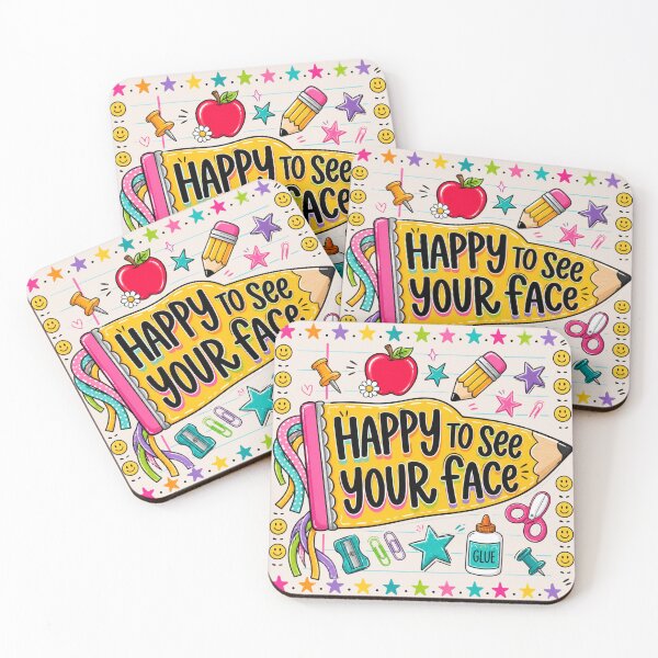Item preview, Happy To See Your Face, Pennant Flag Teacher, First Day Of School, Back To School Teacher Gift, Elementary Teacher designed and sold by Sprinkle12345.