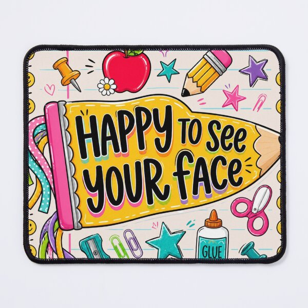 Item preview, Happy To See Your Face, Pennant Flag Teacher, First Day Of School, Back To School Teacher Gift, Elementary Teacher designed and sold by Sprinkle12345.