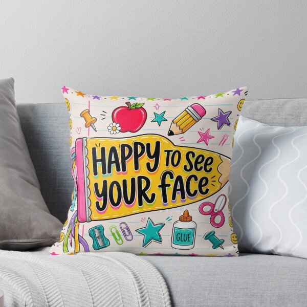 Item preview, Happy To See Your Face, Pennant Flag Teacher, First Day Of School, Back To School Teacher Gift, Elementary Teacher designed and sold by Sprinkle12345.