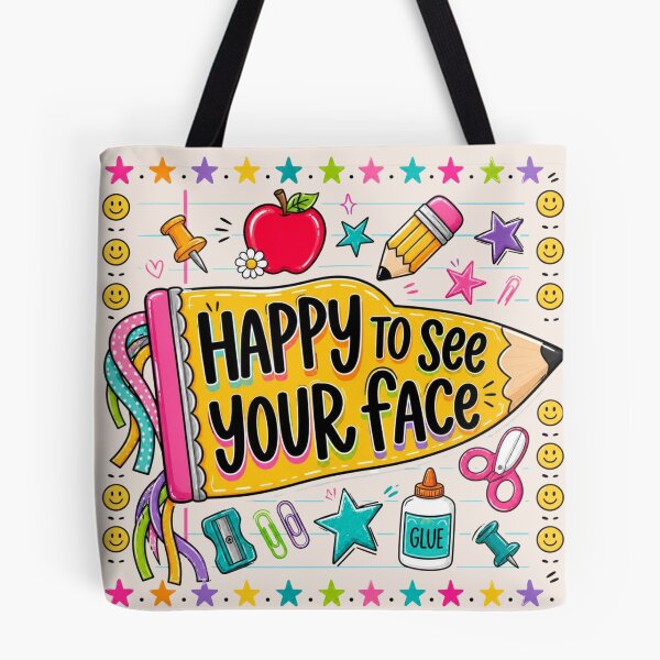 Item preview, Happy To See Your Face, Pennant Flag Teacher, First Day Of School, Back To School Teacher Gift, Elementary Teacher designed and sold by Sprinkle12345.