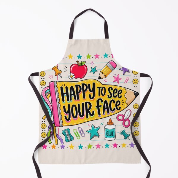 Item preview, Happy To See Your Face, Pennant Flag Teacher, First Day Of School, Back To School Teacher Gift, Elementary Teacher designed and sold by Sprinkle12345.