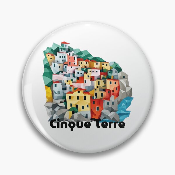 Item preview, Cinque Terre Italy Travel Poster - Abstract Italian Coastal Architecture Art designed and sold by OzzFrequency.