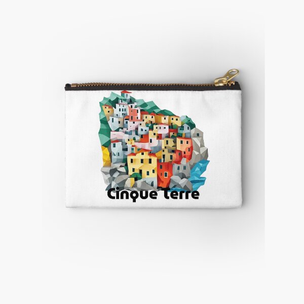 Item preview, Cinque Terre Italy Travel Poster - Abstract Italian Coastal Architecture Art designed and sold by OzzFrequency.