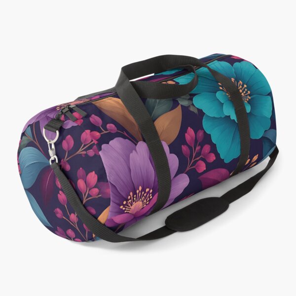 Item preview, Colorful Floral Pattern — Botanical Dark Background Home Decor Art designed and sold by Aureva Arts Shop.