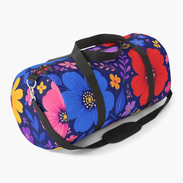Item preview, Bold Floral Seamless Pattern on Dark Navy Blue designed and sold by Aureva Arts Shop.