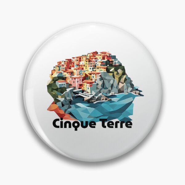 Item preview, Cinque Terre Italy Travel Poster - Abstract Italian Coastal Architecture Art designed and sold by OzzFrequency.