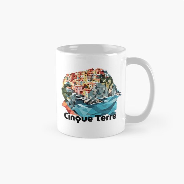 Item preview, Cinque Terre Italy Travel Poster - Abstract Italian Coastal Architecture Art designed and sold by OzzFrequency.