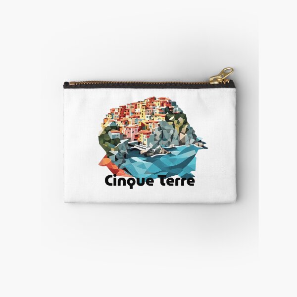 Item preview, Cinque Terre Italy Travel Poster - Abstract Italian Coastal Architecture Art designed and sold by OzzFrequency.