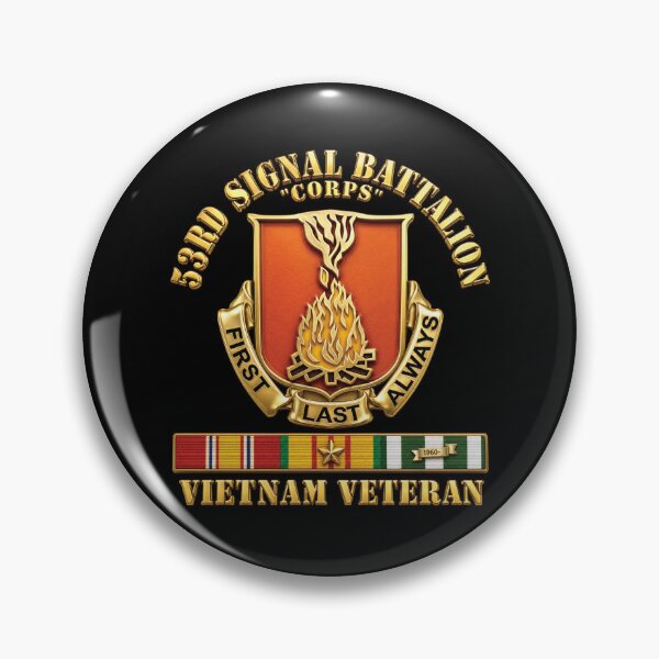 Item preview, 53rd Signal Battalion (Corps) - Vietnam Veteran with VN SVC w 3D GOld Enhanced X 300 designed and sold by Military Insignia Products.