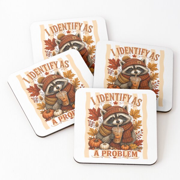 Item preview,  I Identify As A Problem Raccoon Fall designed and sold by NightSpell.