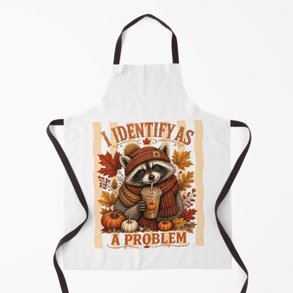 Item preview, I Identify As A Problem Raccoon Fall designed and sold by NightSpell.