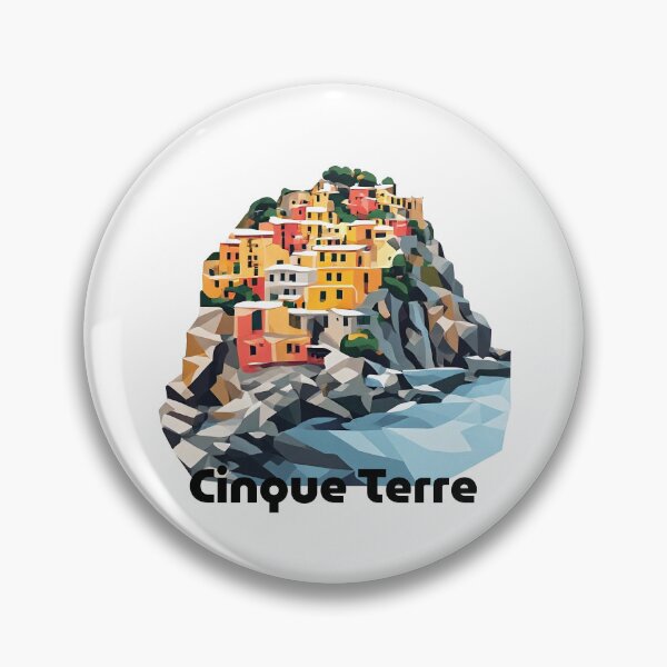 Item preview, Cinque Terre Italy Travel Poster - Abstract Italian Coastal Architecture Art designed and sold by OzzFrequency.