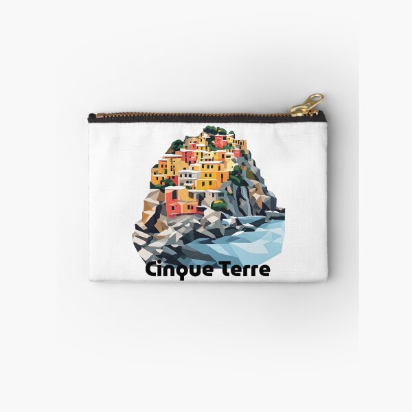 Item preview, Cinque Terre Italy Travel Poster - Abstract Italian Coastal Architecture Art designed and sold by OzzFrequency.