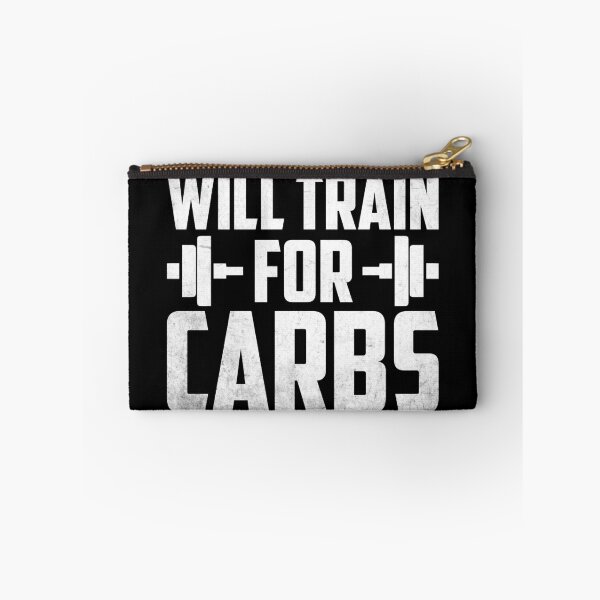 Item preview, Will Train For Carbs Funny Fitness Workout designed and sold by mdnrsakib.