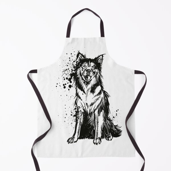 Item preview, Husky Ink Splatter Portrait designed and sold by Inkversed.