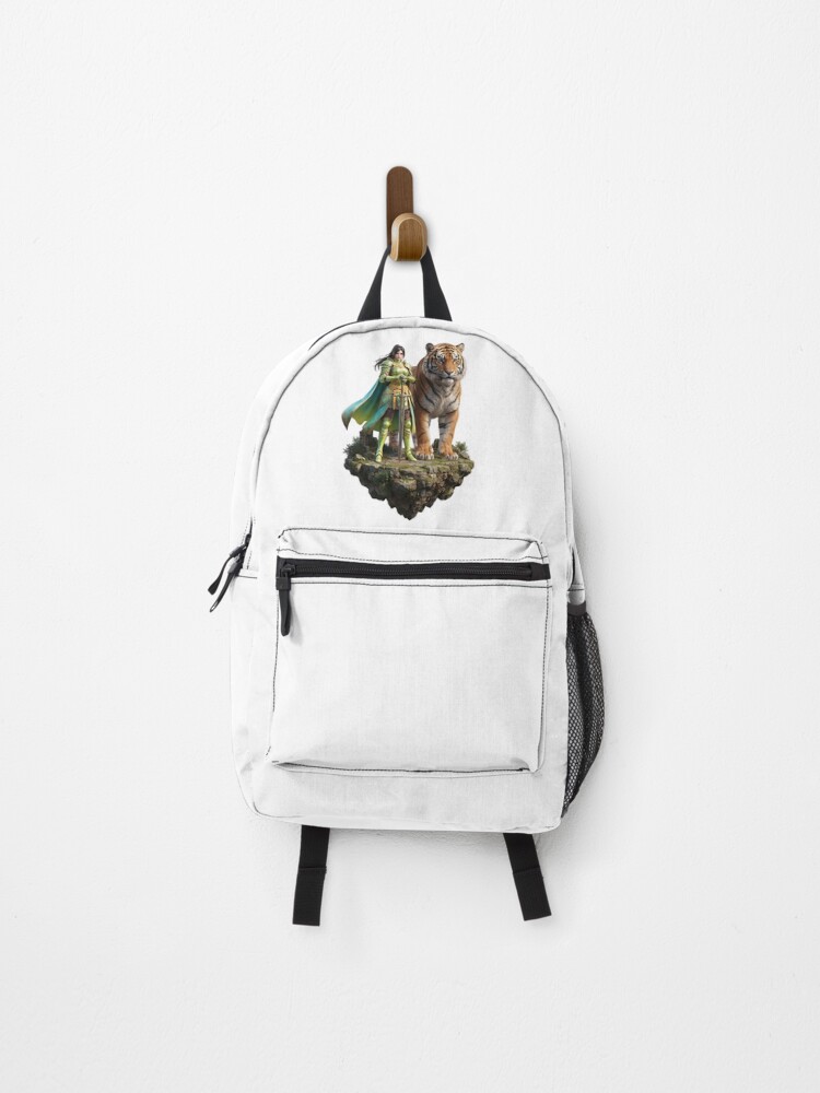 Thumbnail 1 of 3, Backpack, Female warrior designed and sold by Runglavan.