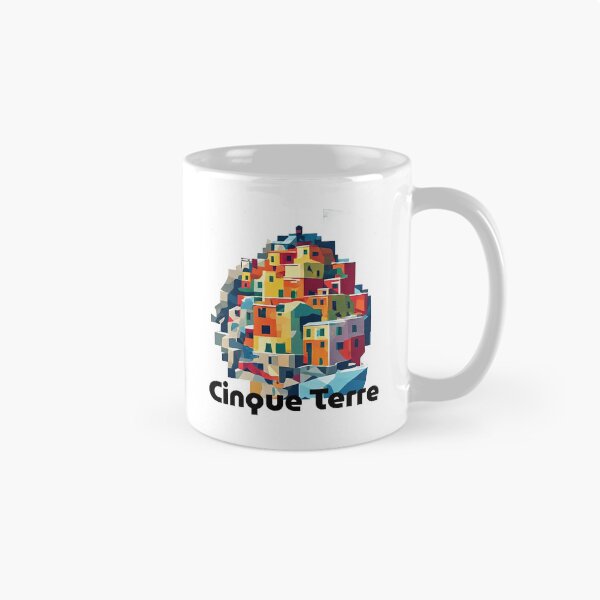 Item preview, Cinque Terre Italy Travel Poster - Abstract Italian Coastal Architecture Art designed and sold by OzzFrequency.