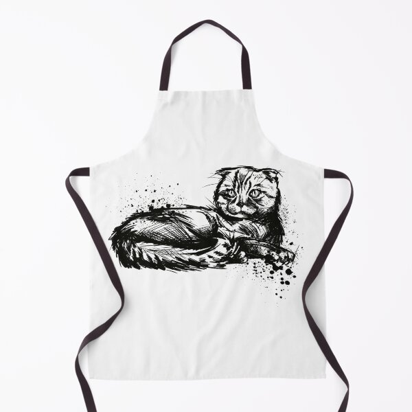 Item preview, Scottish Fold Ink Splatter Portrait designed and sold by Inkversed.