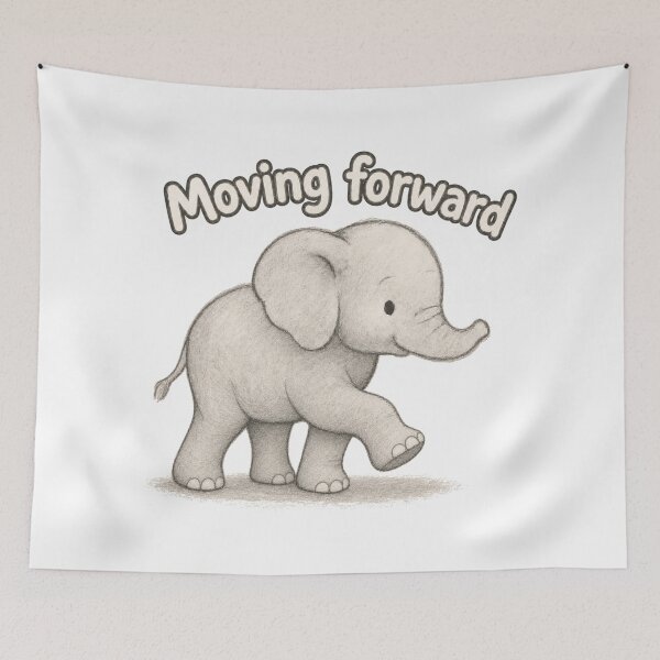 Item preview, Moving Forward – Baby Elephant designed and sold by ChirpInc.