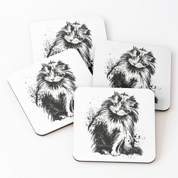 Item preview, Ragdoll Cat Ink Splatter Portrait designed and sold by Inkversed.