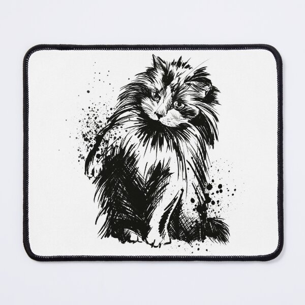 Item preview, Ragdoll Cat Ink Splatter Portrait designed and sold by Inkversed.