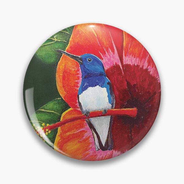 Item preview, BLUE HUMMINGBIRD ON HIBISCUS designed and sold by Jesus Vichareli.