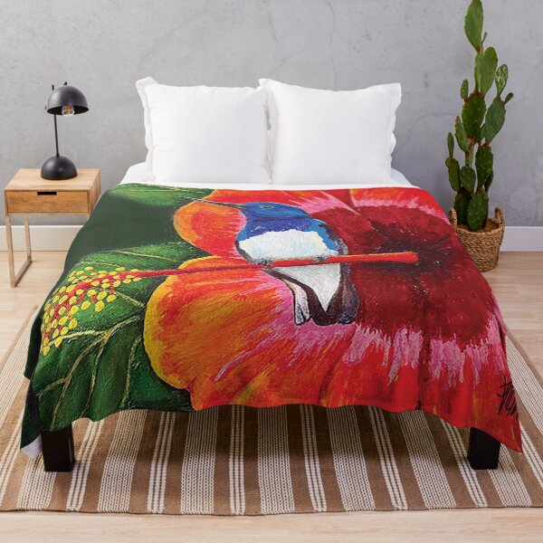 Item preview, BLUE HUMMINGBIRD ON HIBISCUS designed and sold by Jesus Vichareli.