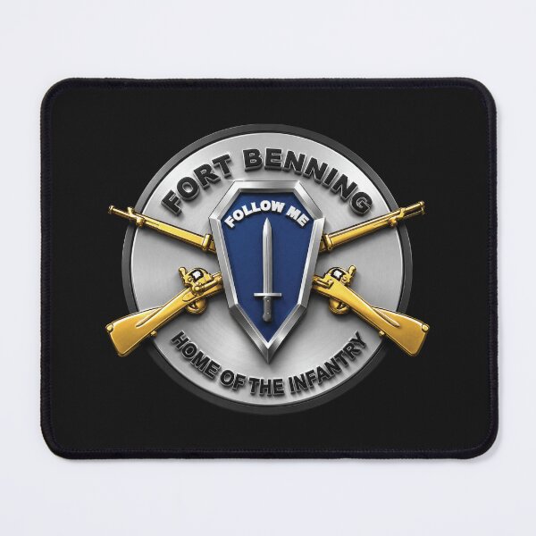 Item preview, 3D Enhanced - Fort Benning - Follow Me - Home of the infantry Emblem designed and sold by Military Insignia Products.