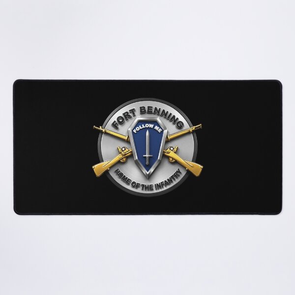 Item preview, 3D Enhanced - Fort Benning - Follow Me - Home of the infantry Emblem designed and sold by Military Insignia Products.