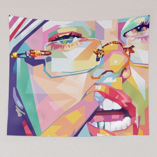 Item preview, Billie Eilish - Geometric Pop Art designed and sold by DGMaxShop.