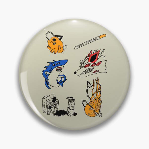Item preview, Adorable Chainsaw Devil Sticker Collection Vintage Anime Design designed and sold by CosmicFna.