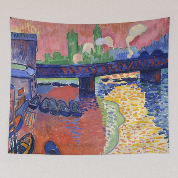 Item preview, Charing Cross Bridge by Andre Derain - Expressionist Cityscape Bridge Art Print for Modern Home Decor designed and sold by RickE.