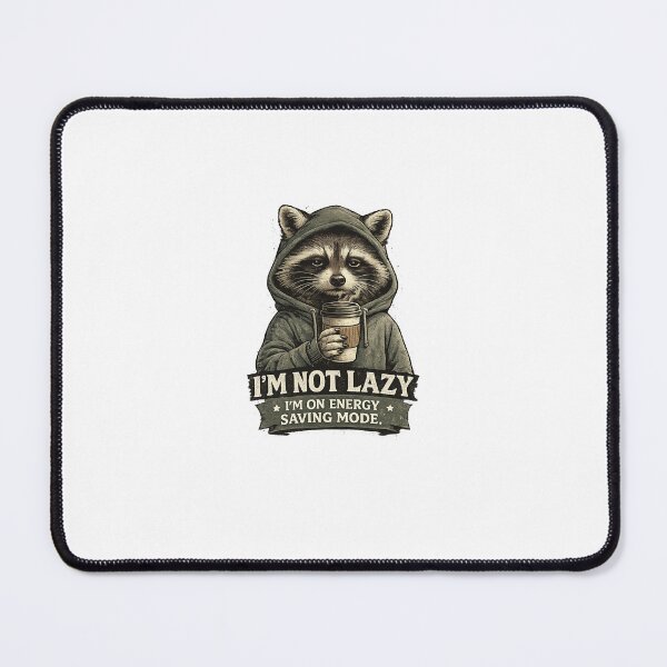 Item preview, Lazy Raccoon Coffee Shirt | I'm Not Lazy I'm On Energy Saving Mode | Funny Introvert Vintage Design designed and sold by lharouch.