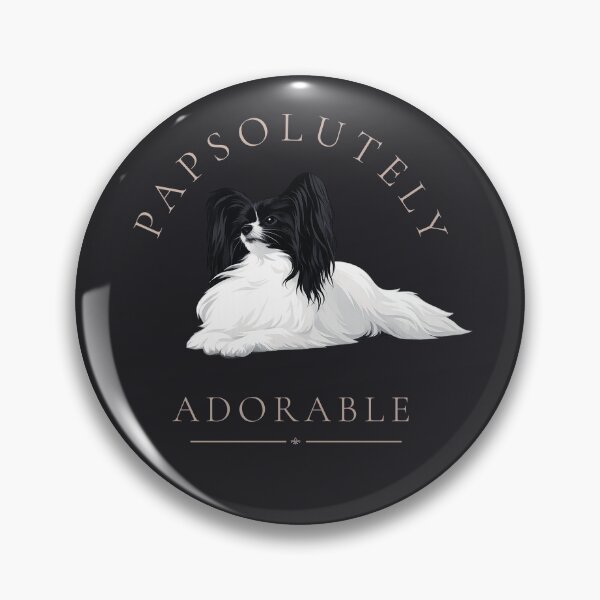 Item preview, Papsolutely Adorable | Elegant Papillon Dog Lover Gift designed and sold by PapillonArtStudio.