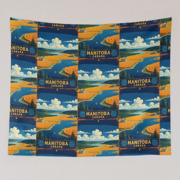 Item preview, Manitoba Canada Vintage Travel Tourism designed and sold by TravelersGems.